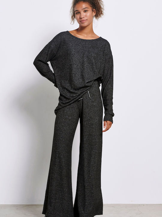 Women's Fabric Trousers Black