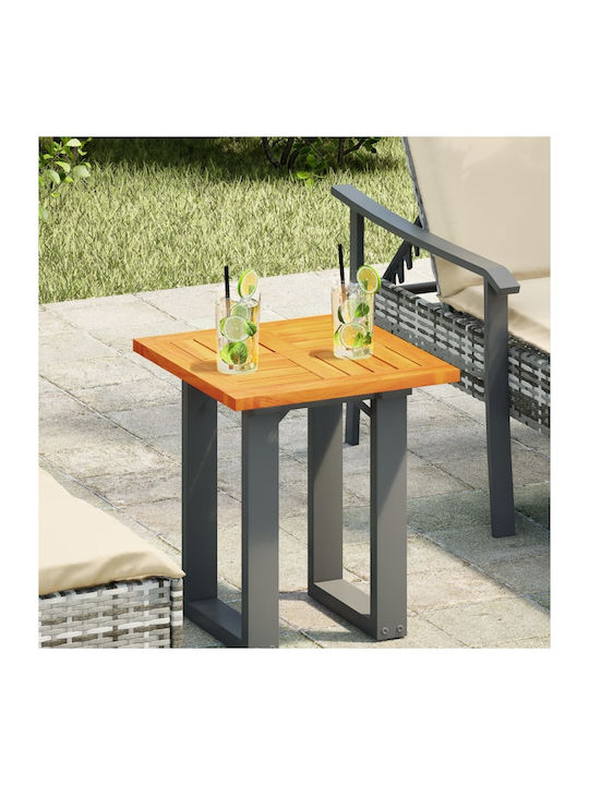 vidaXL Square Table Surface made of Solid Wood Brown 40x40x2cm 4004252 1pcs