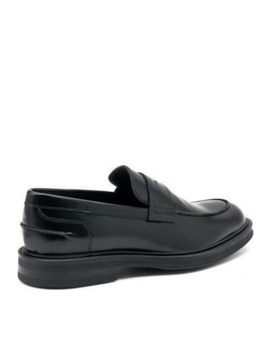 Δερμάτινα Ανδρικά Loafers σε Μαύρο Χρώμα