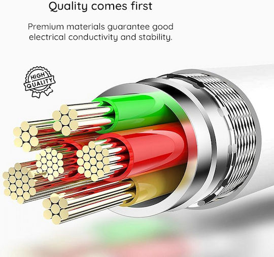 Lito USB-A to Lightning Cable 60W Λευκό 1m