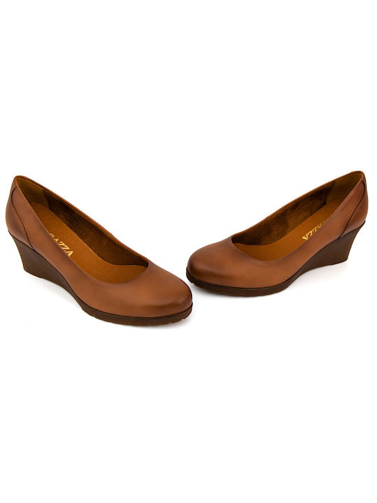 Ragazza Leather Tabac Brown Heels