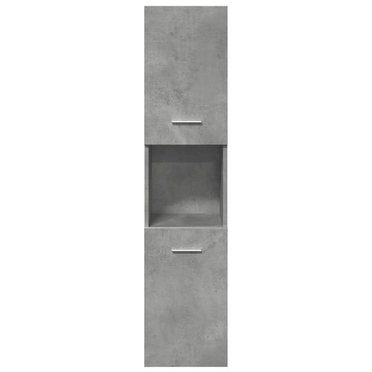 vidaXL Wall Hung Cabinet Bathroom Column Cabinet L30xD30xH130cm Gray