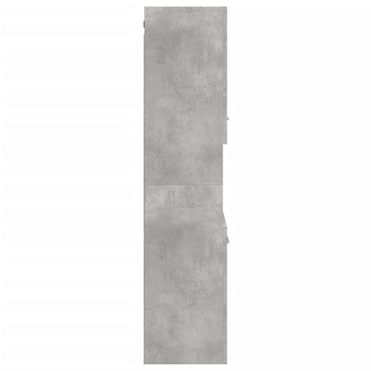 vidaXL Wall Hung Cabinet Bathroom Column Cabinet L30xD30xH130cm Gray