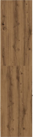 Office Drawer Made of Wood & Metal Brown 40x41x174.5cm