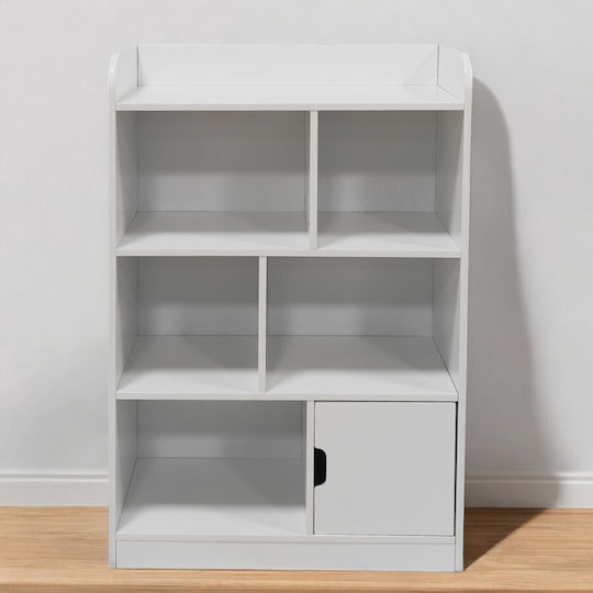 Bibliotecă pardoseală Lemn Alb 30x60x90cm