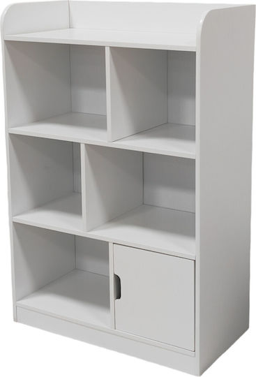 Bibliotecă pardoseală Lemn Alb 30x60x90cm