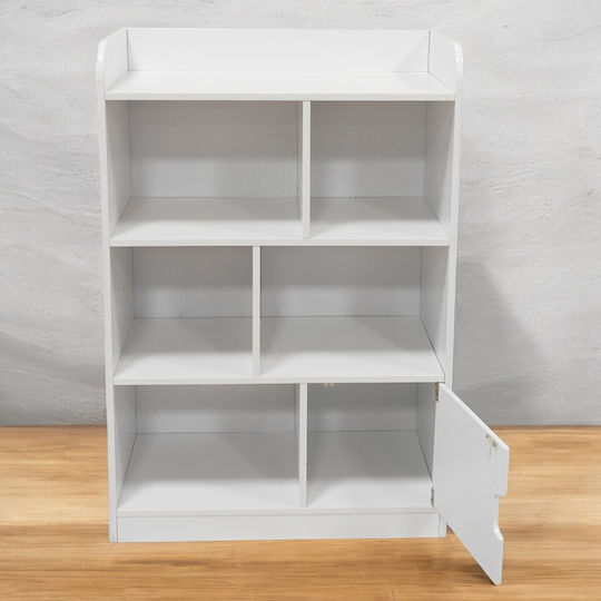Bibliotecă pardoseală Lemn Alb 30x60x90cm