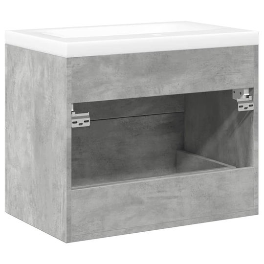 vidaXL Πάγκος με Νιπτήρα Μ60xΒ48xΥ38.5cm Γκρι Σκυροδέματος
