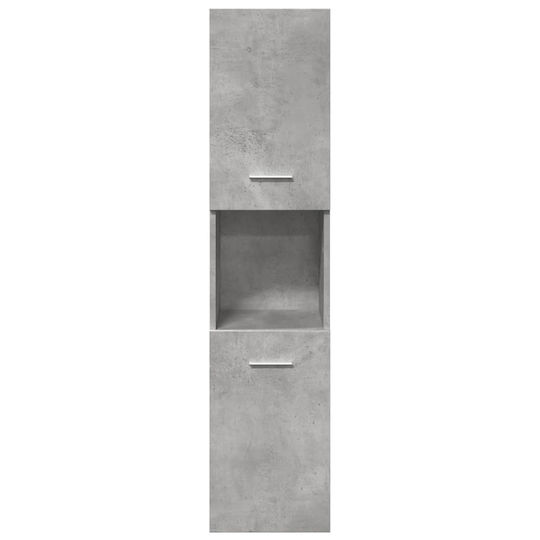 vidaXL Waschtisch mit Waschbecken, Spiegel & Säule L42xB18xH39cm Grey Concrete