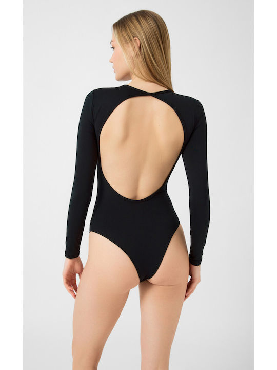 Minerva Frauen Bodysuit Black