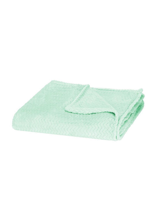 Κουβέρτα Sherpa Διπλή 200x220εκ. Green