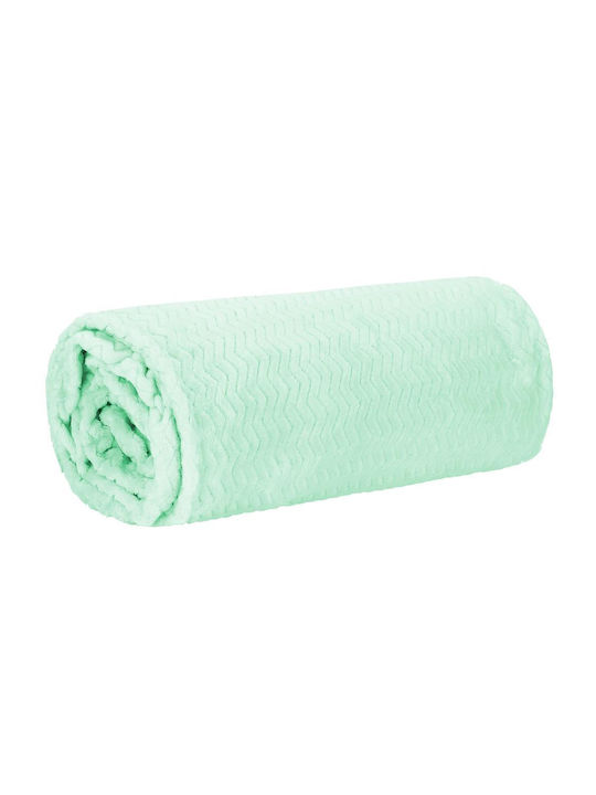 Κουβέρτα Sherpa Διπλή 200x220εκ. Green