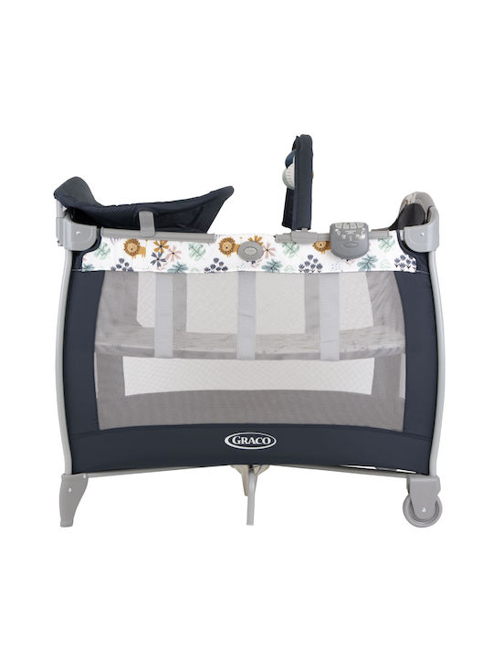 Graco Contour Electra Laufstall 2 Ebenen mit Wickeltisch & Matratze Crib Into the Wild 92.5x65cm