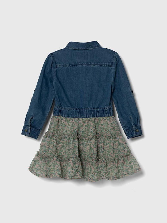 Guess Kids Dress Denim Floral Veraman