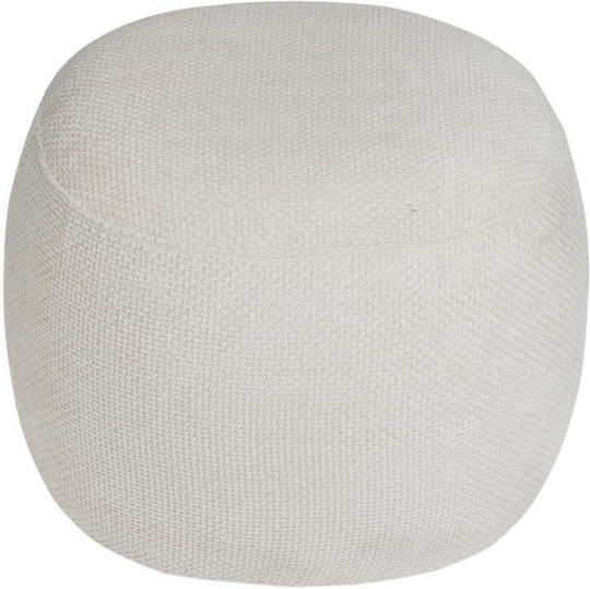 Bean Bag Chair Stool Audry White 60x60x41cm