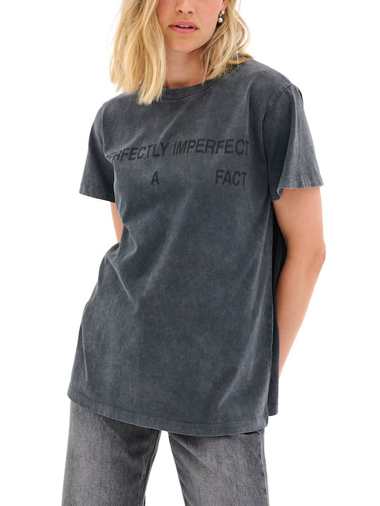 My Essential Wardrobe Damen T-shirt Grey-black