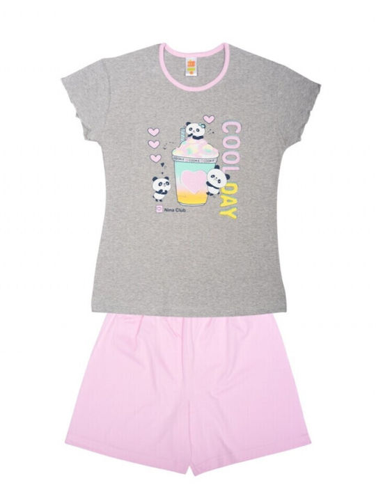 Nina Club Kids Pyjamas Summer Cotton grey