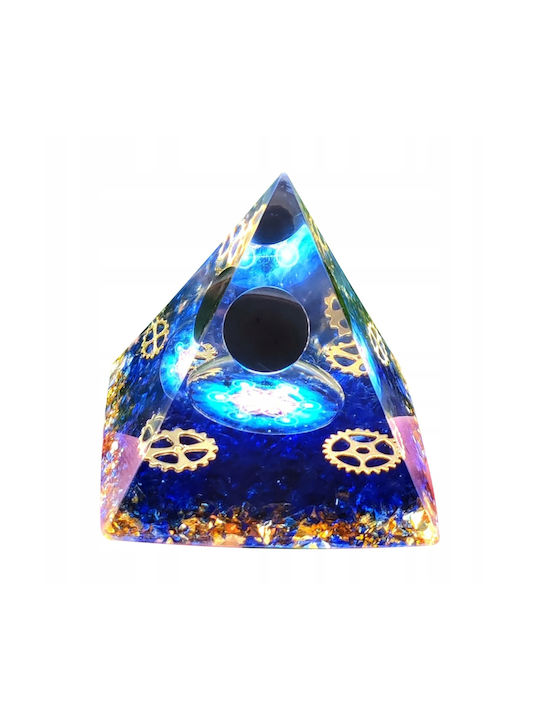 Piramidă Orgonit + Bază Lampă LED 5cm Pietre Cristal Amuletă 5cm Hx10