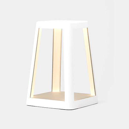Lexon Design Lantern Portable LED Lamp White Lexon Design Lantern Portable LED Lamp White