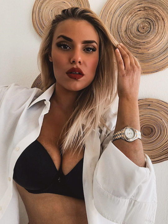 Intima Moda Ρολόι Μπαταρίας με Μεταλλικό Μπρασελέ