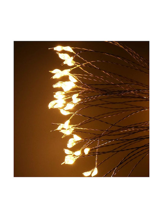 Star Decorative Light Installation 100 Leds 40cm Diameter Remote Control Yellow Lighting