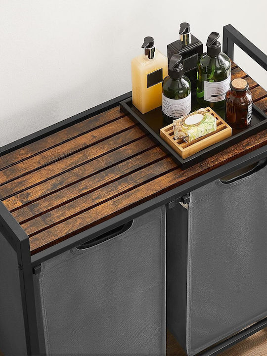 Vasagle Vasagle Stoff Wäschekorb 73lt 73x33x72cm Grau