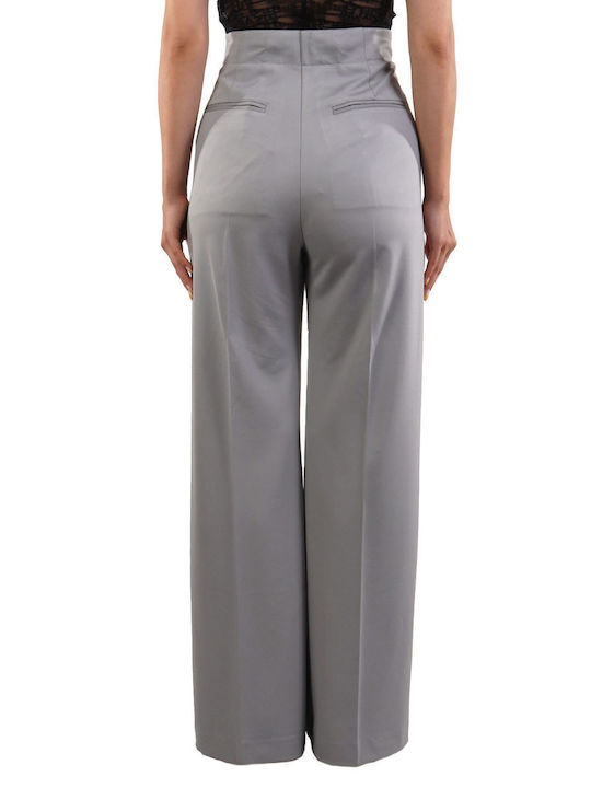 Liviana Conti Women's Cotton Trousers Ash Grey