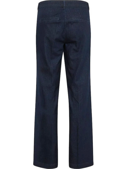 Ψηλόμεσο Γυναικείο Jean Παντελόνι σε Wide Γραμμή Dark Blue