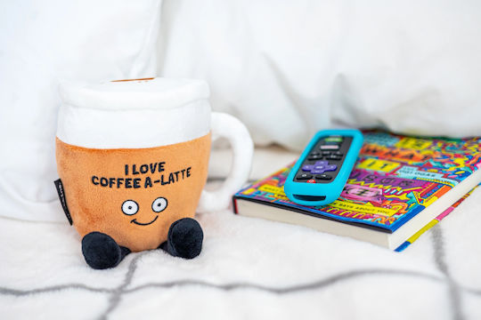 Punchkins Plüsch Fröhliche Kaffeetasse "i Love Coffee A-latte!" 18 cm