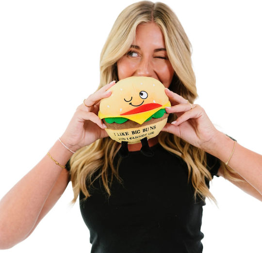 Punchkins Plüsch Hamburger "I Like Big Buns & I Cannot Lie" 18 cm