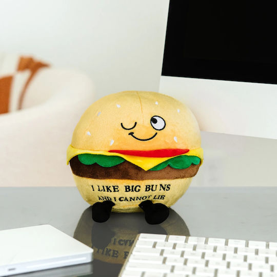 Punchkins Plüsch Hamburger "I Like Big Buns & I Cannot Lie" 18 cm