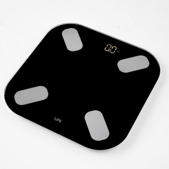 Life Fit Smart Bluetooth Tuya Smart Smart Ζυγαριά 180kg με Bluetooth Καφέ