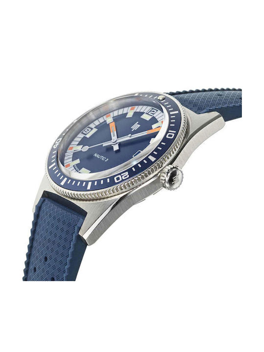 Lip Watches Men's Watch Automatic with Blue Leather Strap