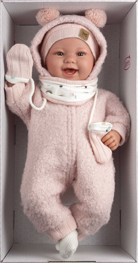 Llorens Juan Baby-Puppe Newborn Mädchen Lachen 44 cm