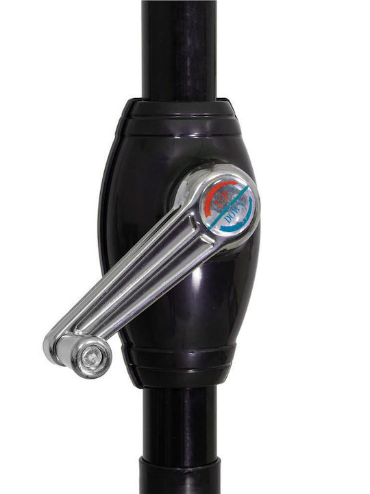 Umbrelă Rotundă Metalică Gri Φ2.6m