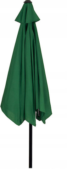 Round Green Metal Parasol Φ2.5m