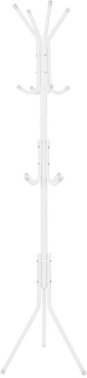 Metallic Coat Rack White 177cm