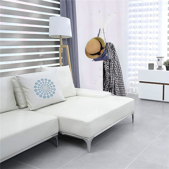 Metallic Coat Rack White 177cm