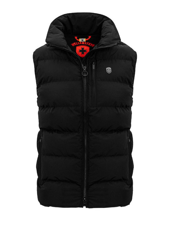 Wellensteyn Men's Sleeveless Puffer Jacket Waterproof BLACK