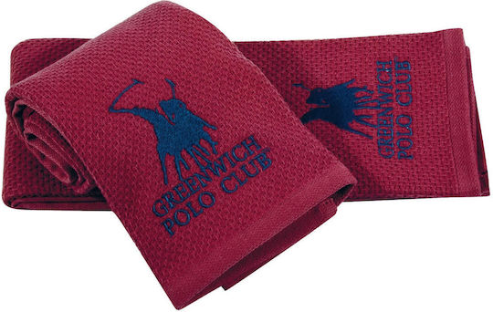 Greenwich Polo Club 2802 Πετσέτα Κουζίνας από 100% Βαμβάκι σε Κόκκινο Χρώμα 40x60cm 2τμχ Greenwich Polo Club 2802 Πετσέτα Κουζίνας από 100% Βαμβάκι σε Κόκκινο Χρώμα 40x60cm 2τμχ