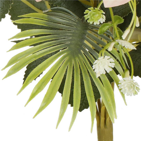Buchet din Flori Artificiale Trandafir Pink 40cm