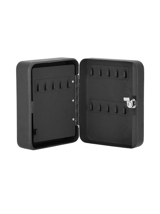 Agățătoare Chei De Perete Metalică 20 Compartimente Cu Încuietoare 20x16x7.5cm