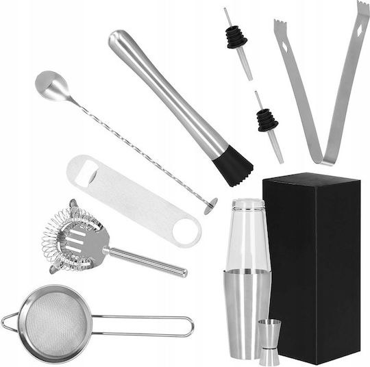 Cocktail Shaker Kit Bartenders 400/700 Ml Ki9 11 Pieces