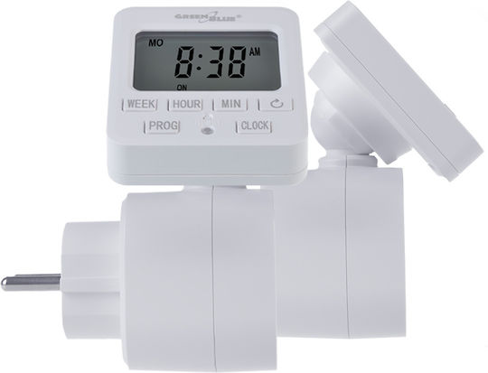 Digitale Zeitschaltuhr 18 Programme 3680w Max Belastung 16a Ip20 Greenblue Gb605 E