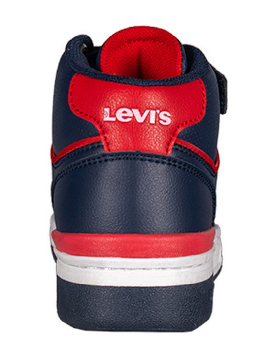 Dereck Mid Kids Sneakers High with Scratch Blue