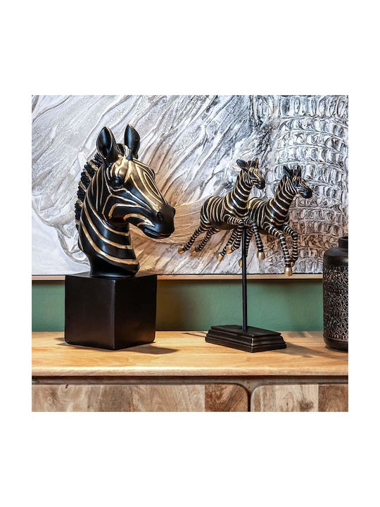Fylliana Διακοσμητικό Ζωάκι Πολυρητίνης Zebra 12.2x22x40.5cm