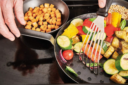 De Buyer Spatula Slotted Stainless Steel 17cm