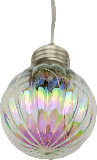Luminous Garland Led Loris Model 20 Bulbs 580cm Solar Powered Multicolor White Light R