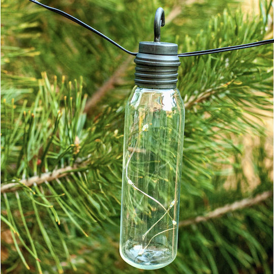 Led Light Garland Lux Model 10 Bulbs 380cm Solar Powered Warm White Light R