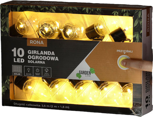 Suspendata Lampă Solară Ghirlande cu Alb Cald Lumină IP44